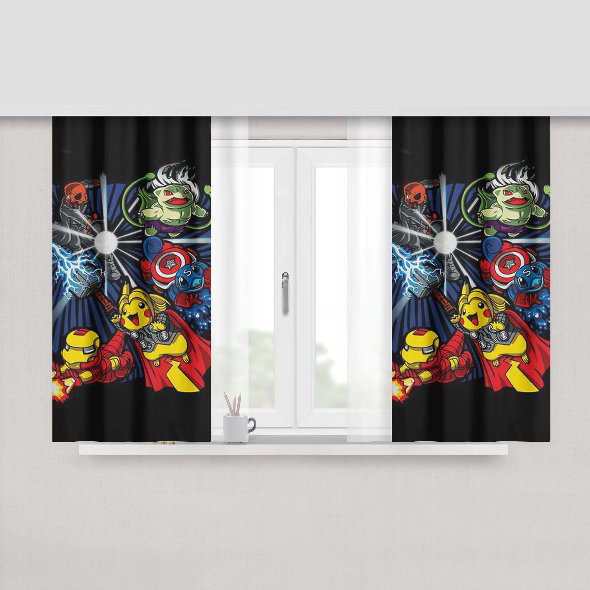 Avengermon Peach Skin Window Curtains