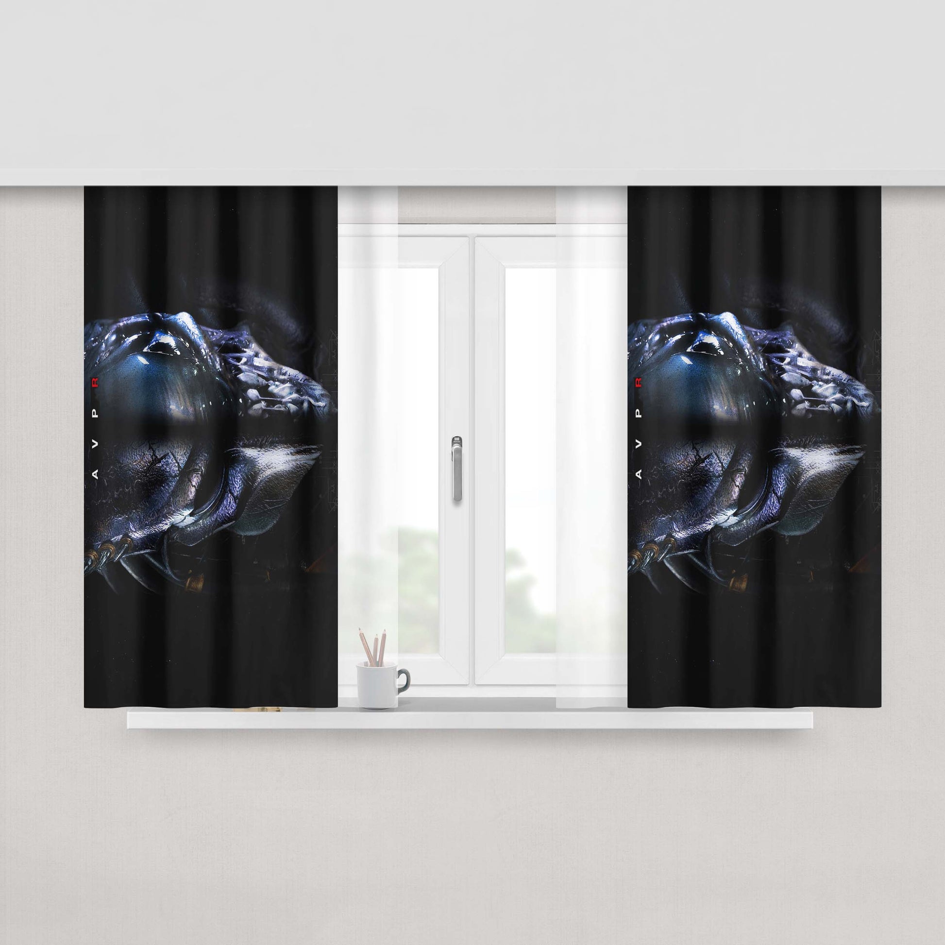 Avpr Alien Vs Predator Requiem Wallpaper Peach Skin Window Curtains