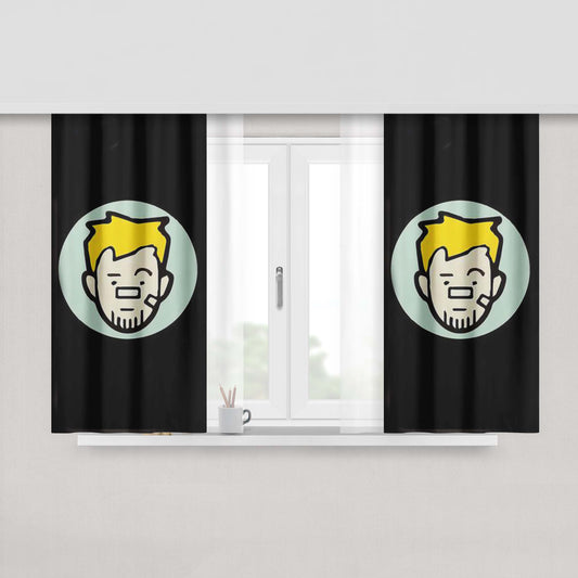 Aw Lucky Peach Skin Window Curtains