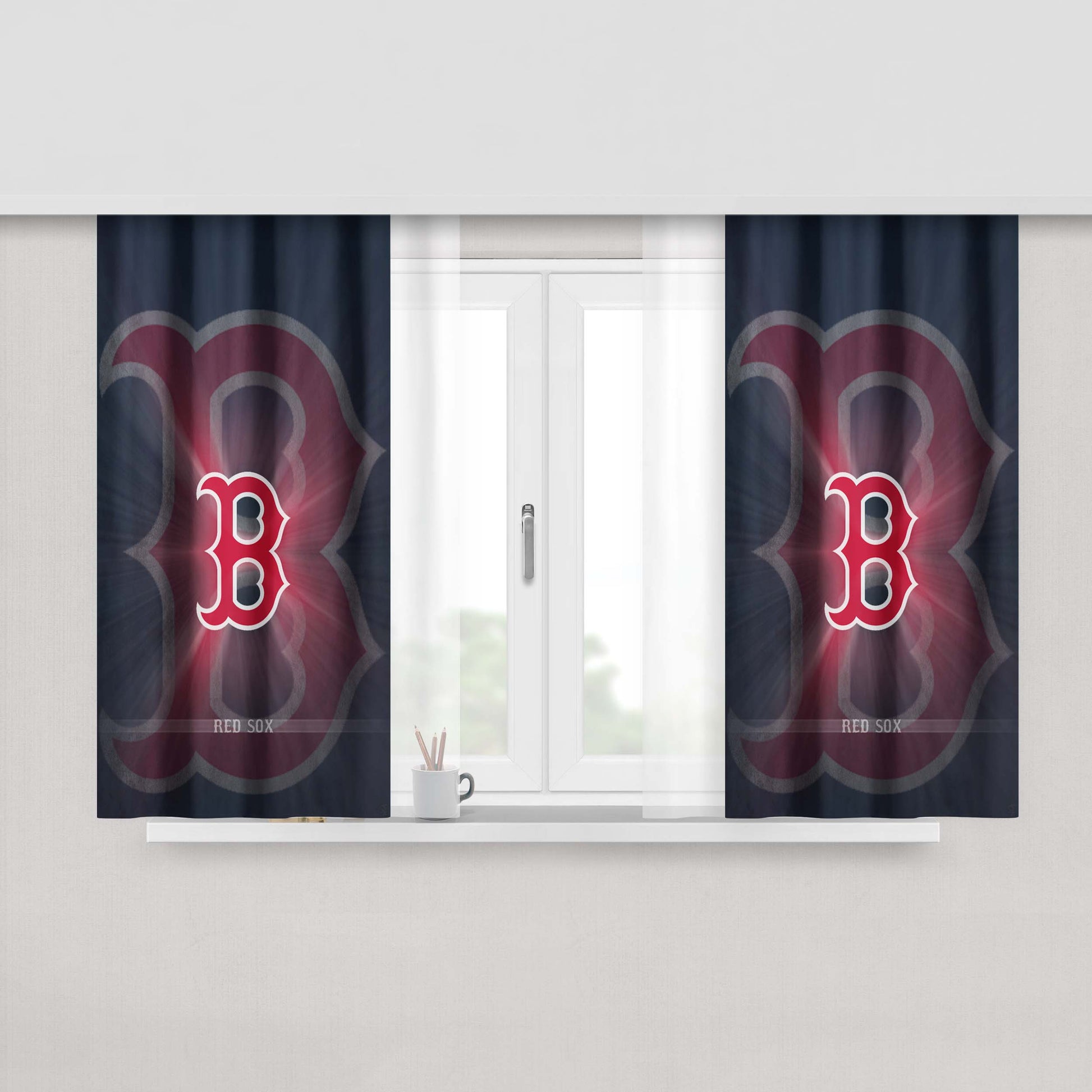 Awesome Boston Celtics Logo Wallpaper Peach Skin Window Curtains