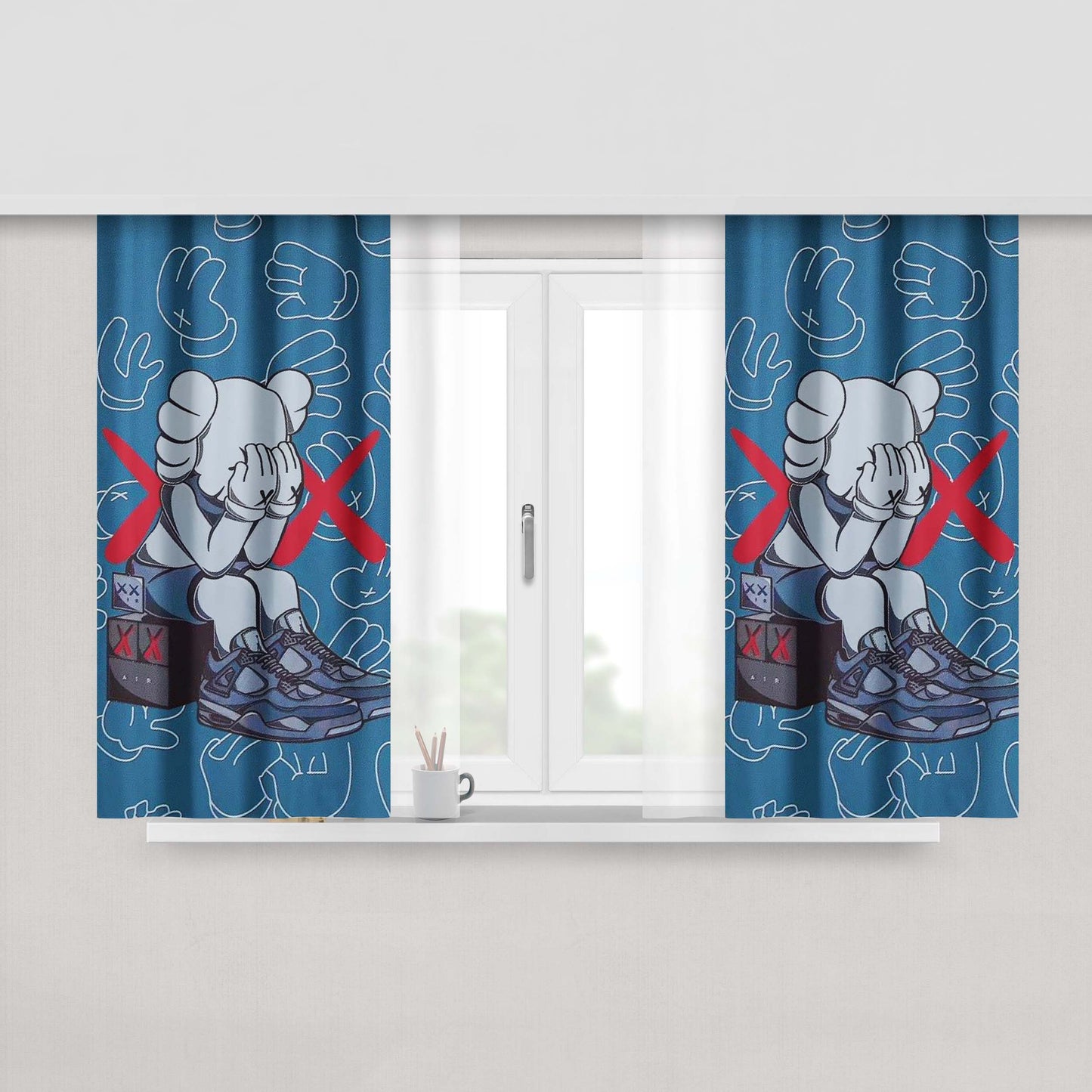 Awesome Hot Wheels Peach Skin Window Curtains