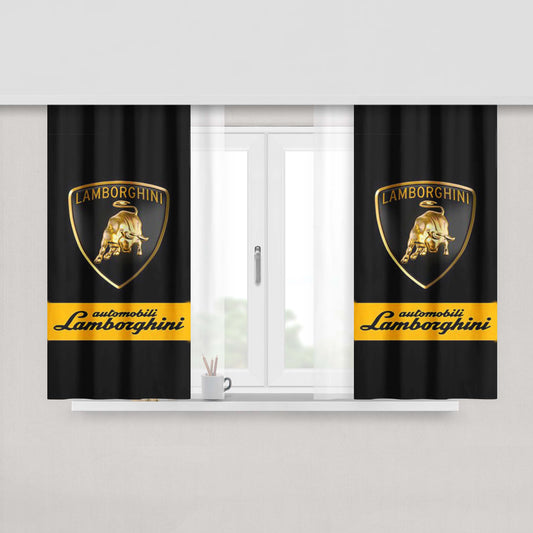 Awesome Label Dark Peach Skin Window Curtains