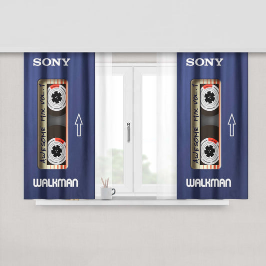 Awesome Mix Tape Vol 1 Gotg Peach Skin Window Curtains
