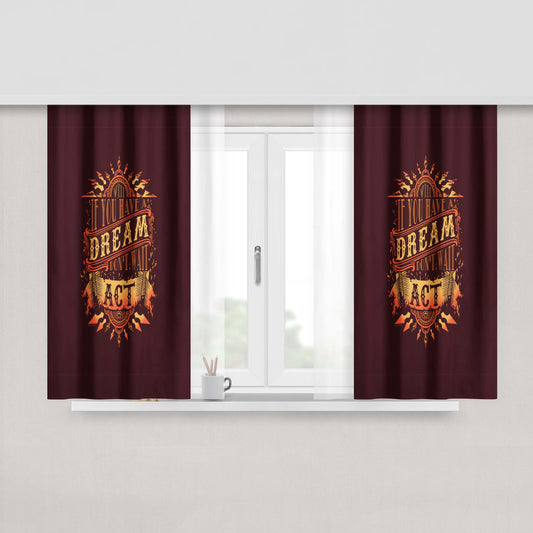 Axel'S Dream Peach Skin Window Curtains