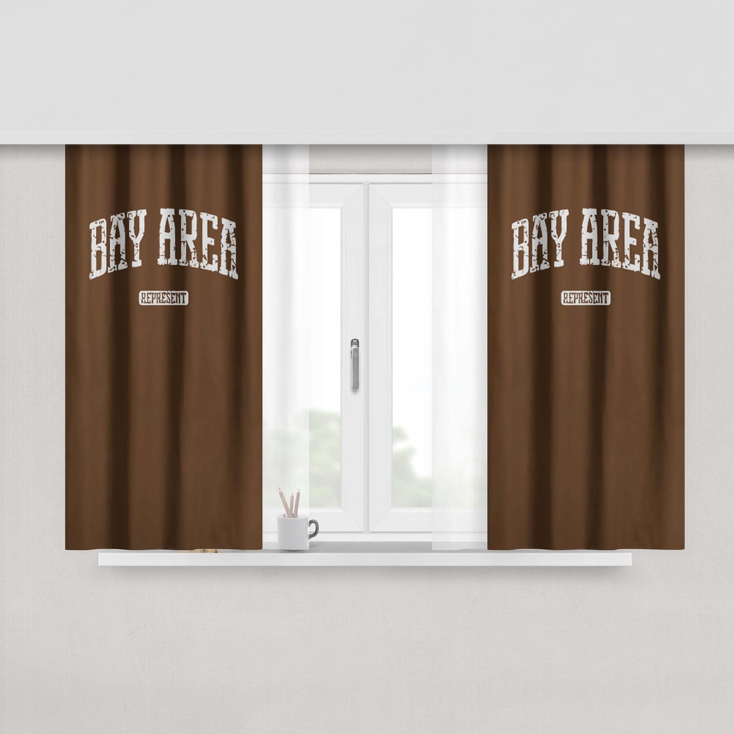 Baby Bay Area Romper Peach Skin Window Curtains