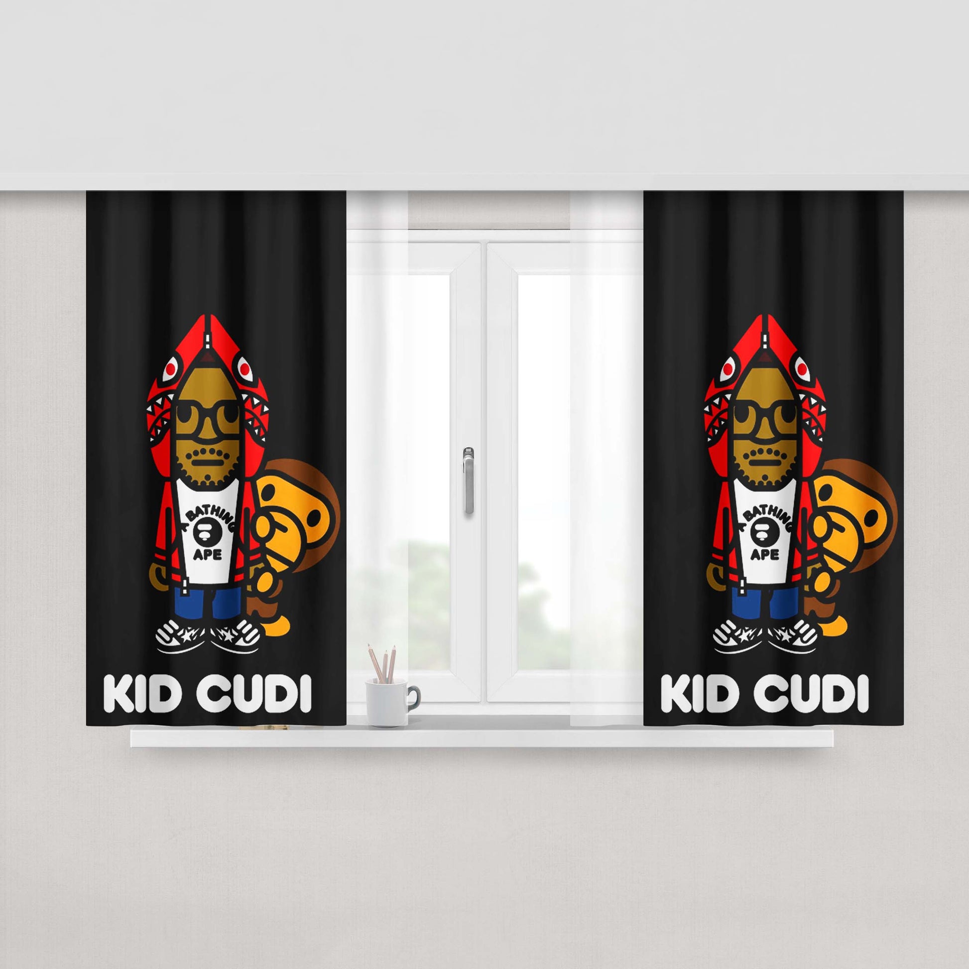 Baby Milo X Kid Cudi Peach Skin Window Curtains