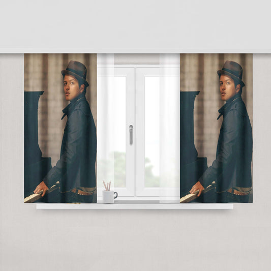 Bruno Mars Peach Skin Window Curtains