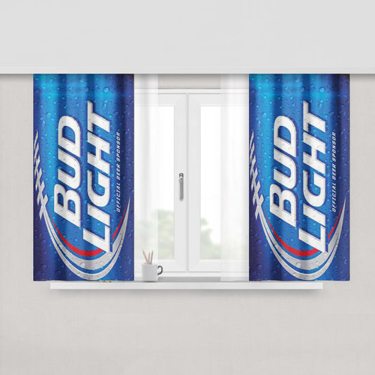 Bud Light Can New Peach Skin Window Curtains