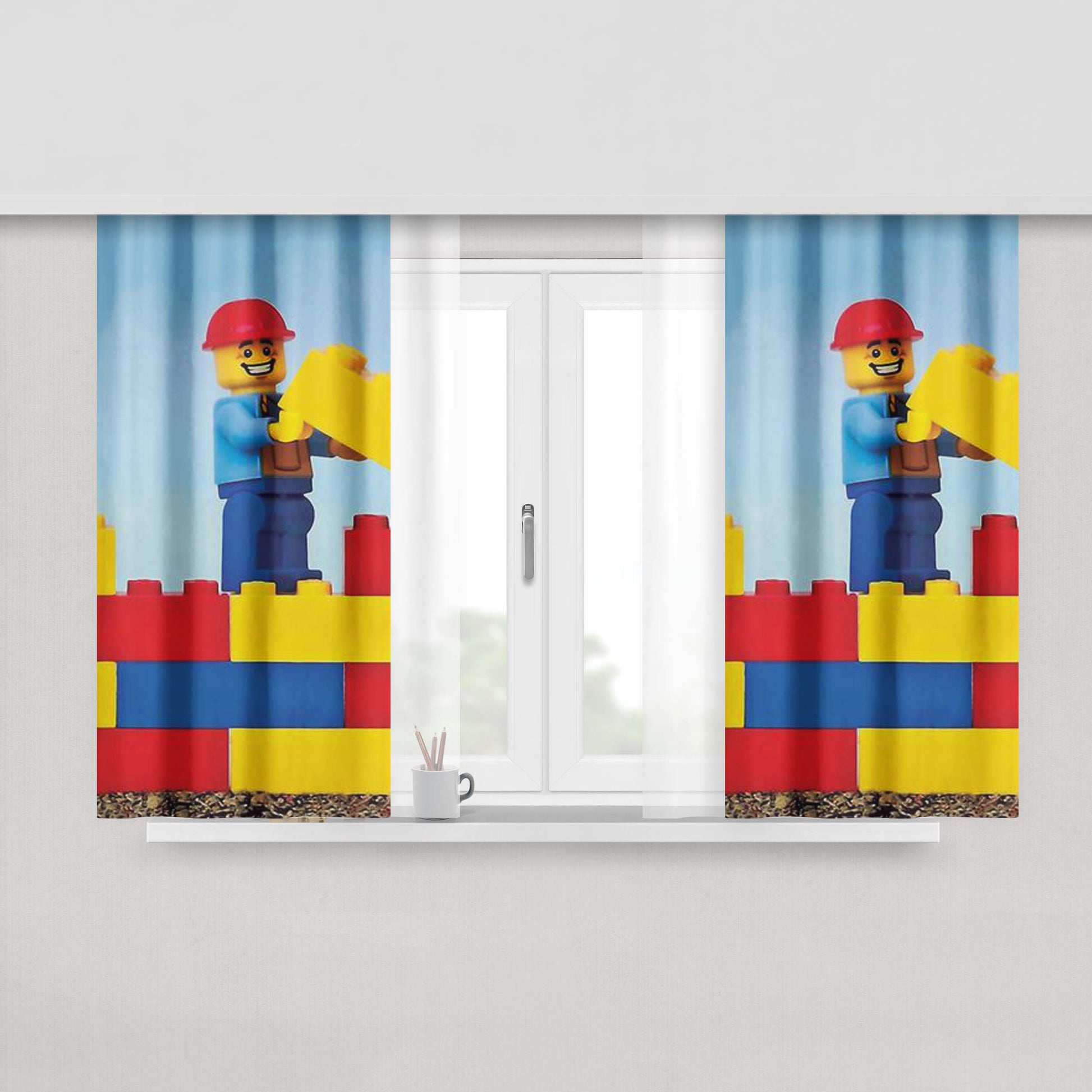 Build It Higher Peach Skin Window Curtains