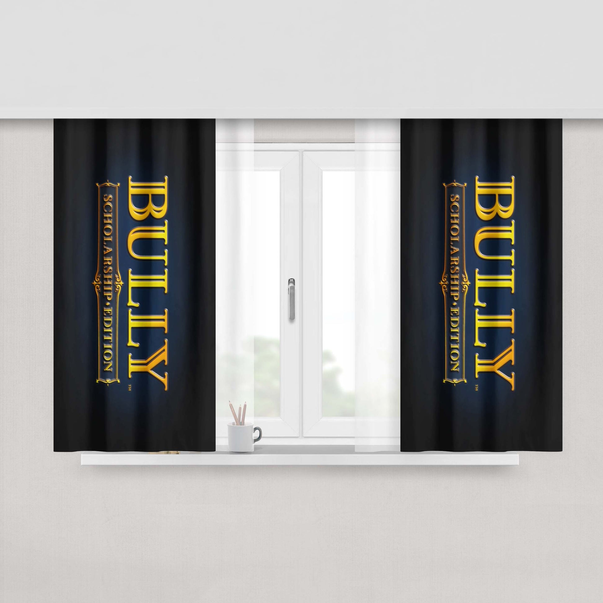 Bully Scholarship Edition Peach Skin Window Curtains