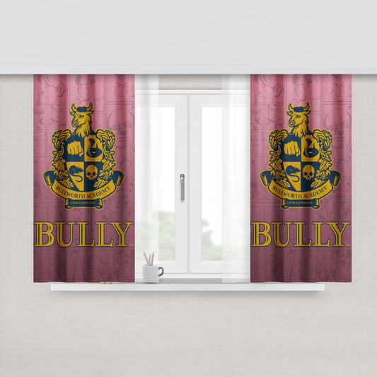 Bully Scholarship Logo Peach Skin Window Curtains