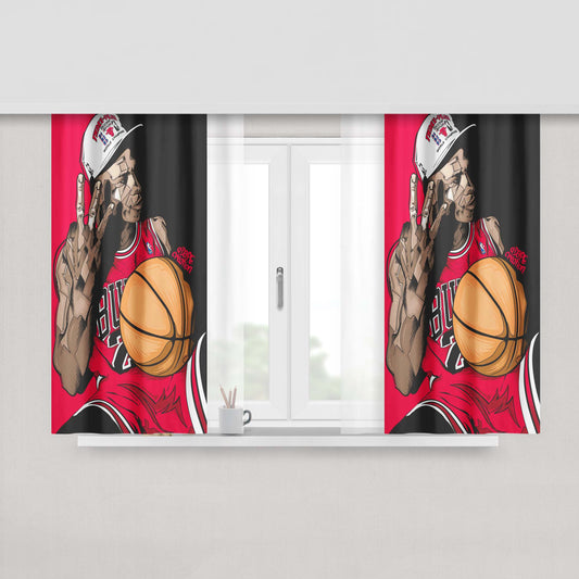 Buls Art Skin Mural Peach Skin Window Curtains