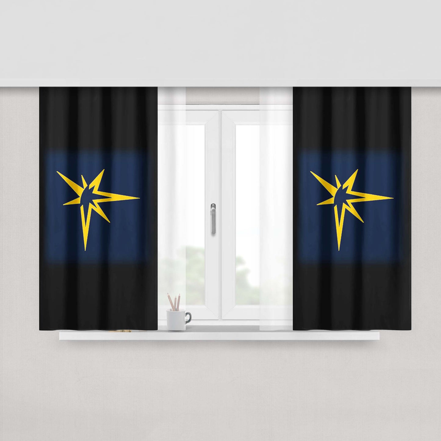 Burst Peach Skin Window Curtains