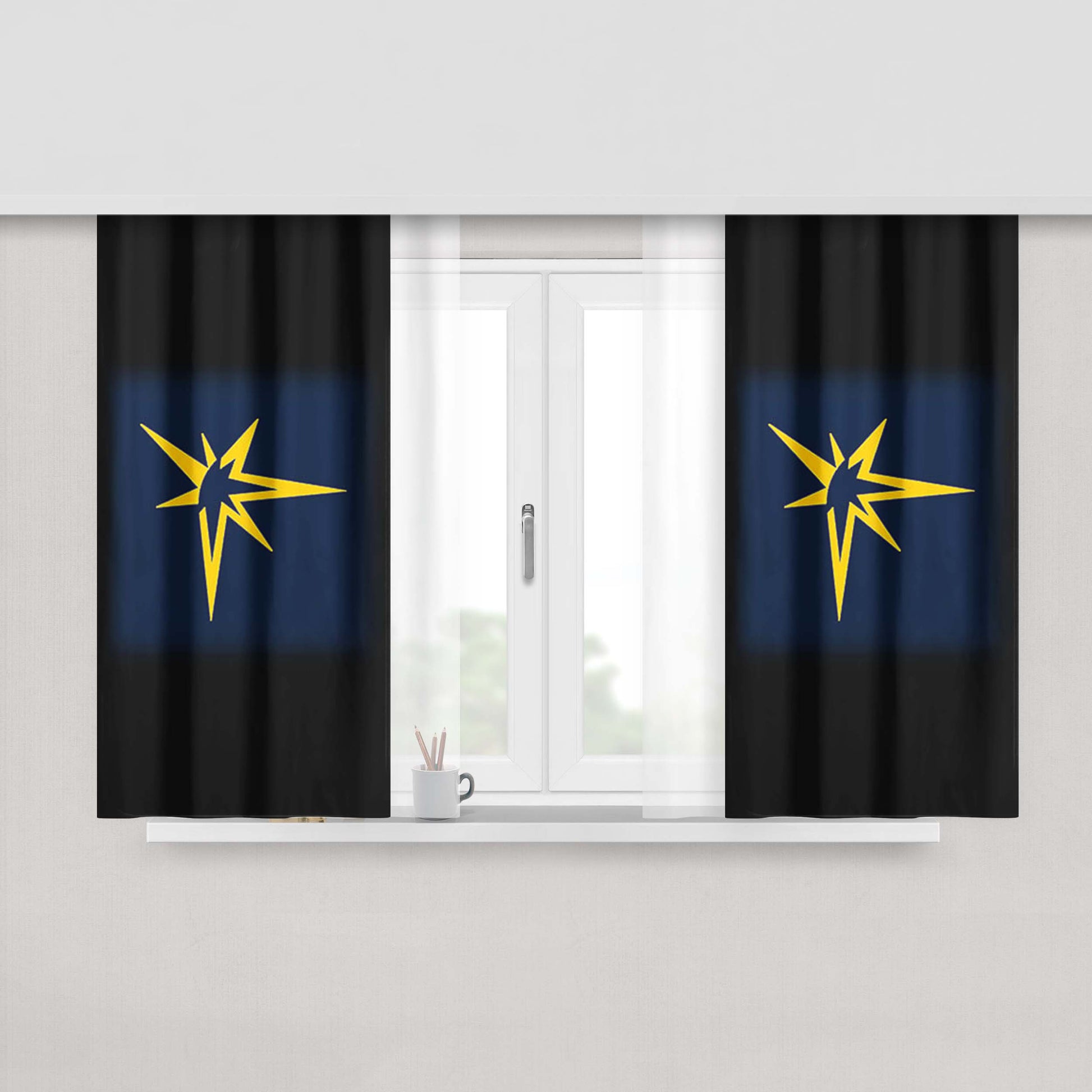 Burst Peach Skin Window Curtains