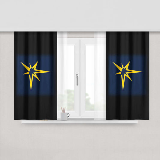Burst Peach Skin Window Curtains