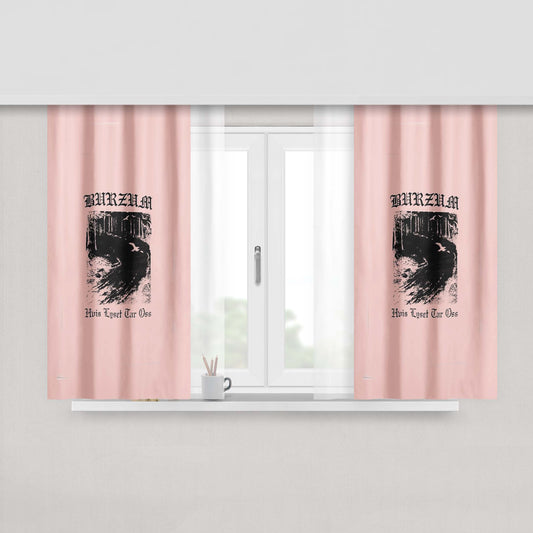 Burzum Hvis Lyset Tar Oss Peach Skin Window Curtains