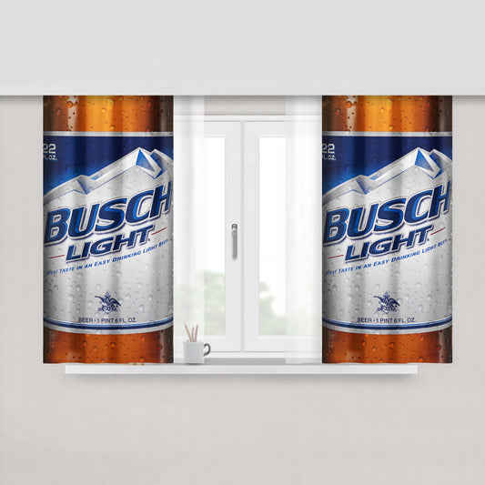 Busch Light Peach Skin Window Curtains