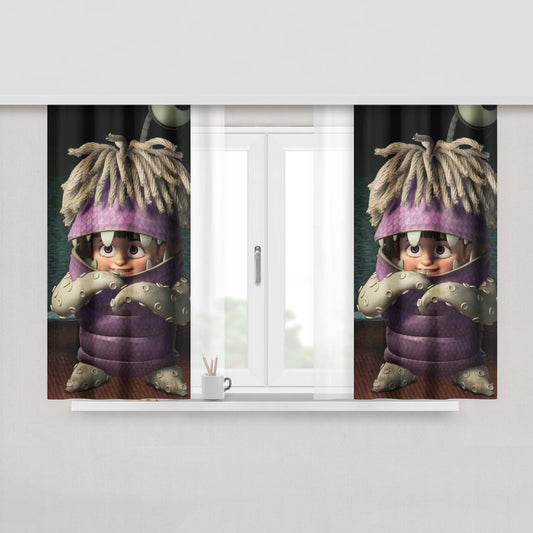 Buu Monster Inc Peach Skin Window Curtains