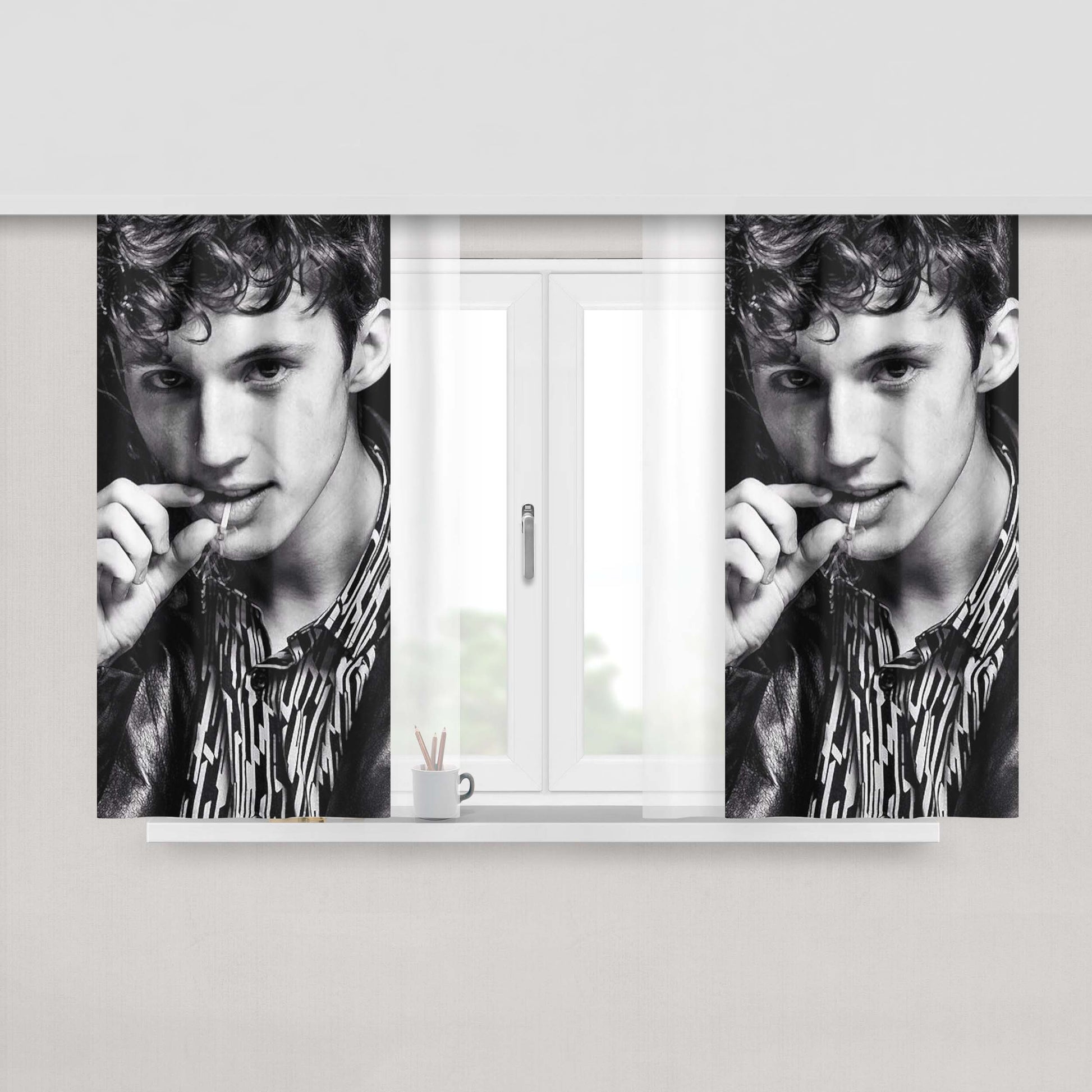 Bw Troye Sivan Peach Skin Window Curtains