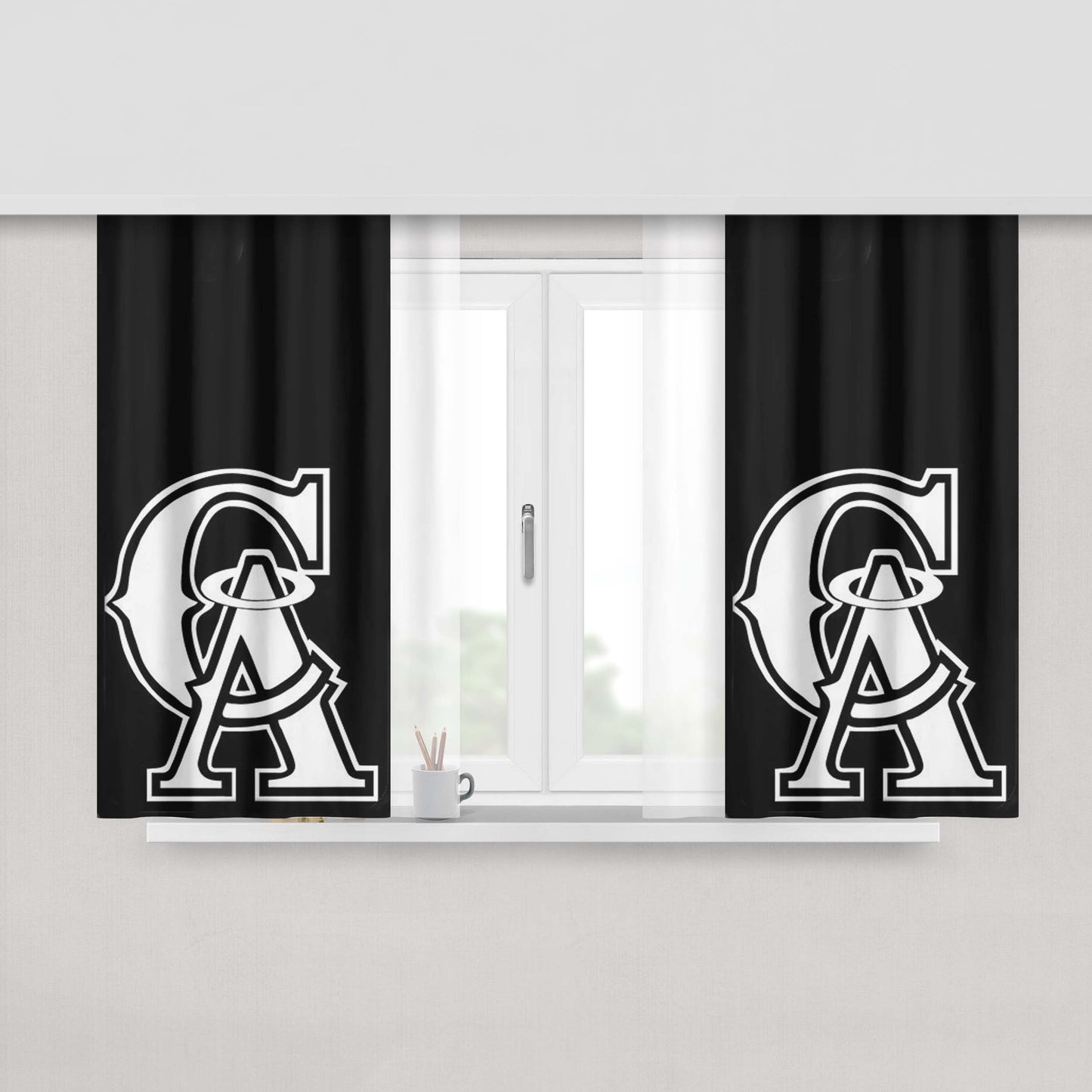 Ca Cover Peach Skin Window Curtains