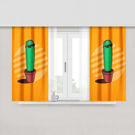 Cactus Peach Skin Window Curtains