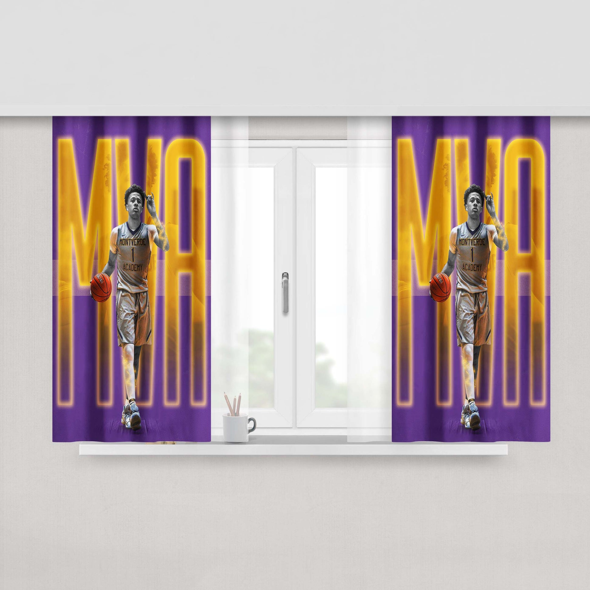 Cade Cunningham Mva Peach Skin Window Curtains