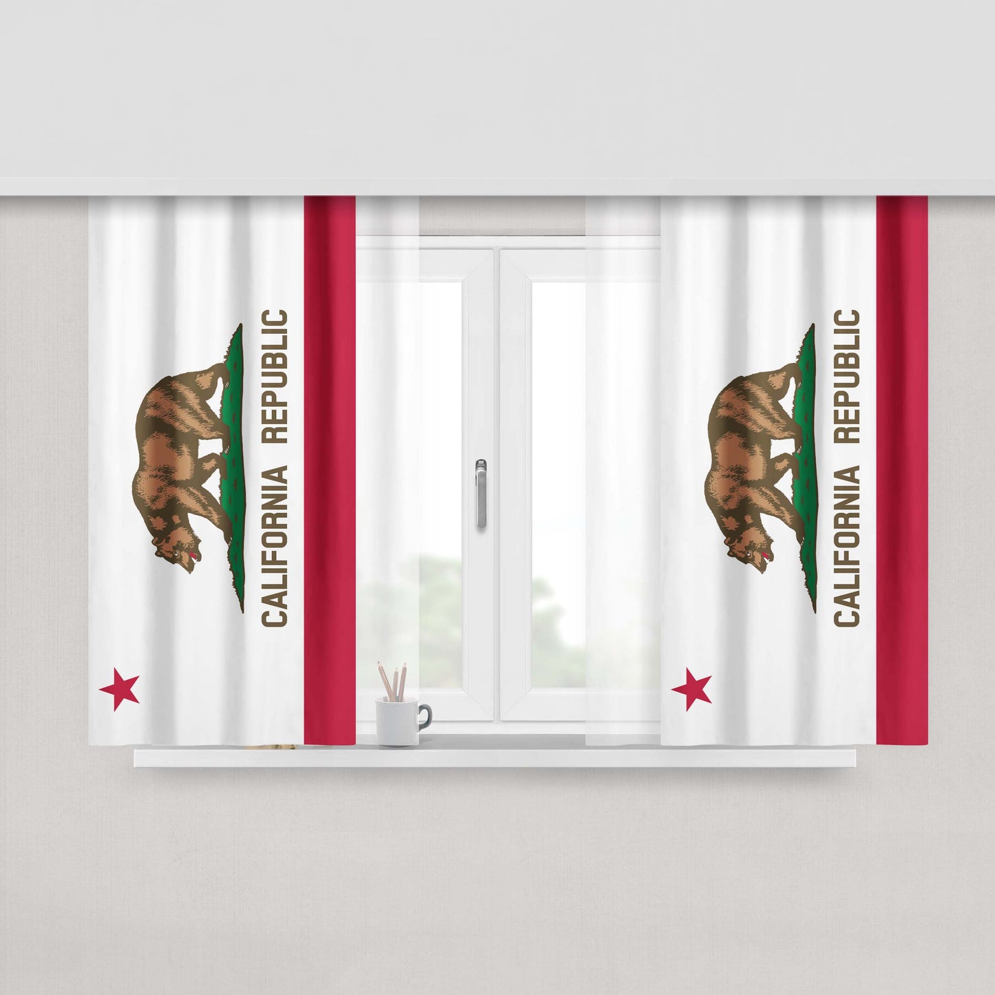 California Republic Peach Skin Window Curtains