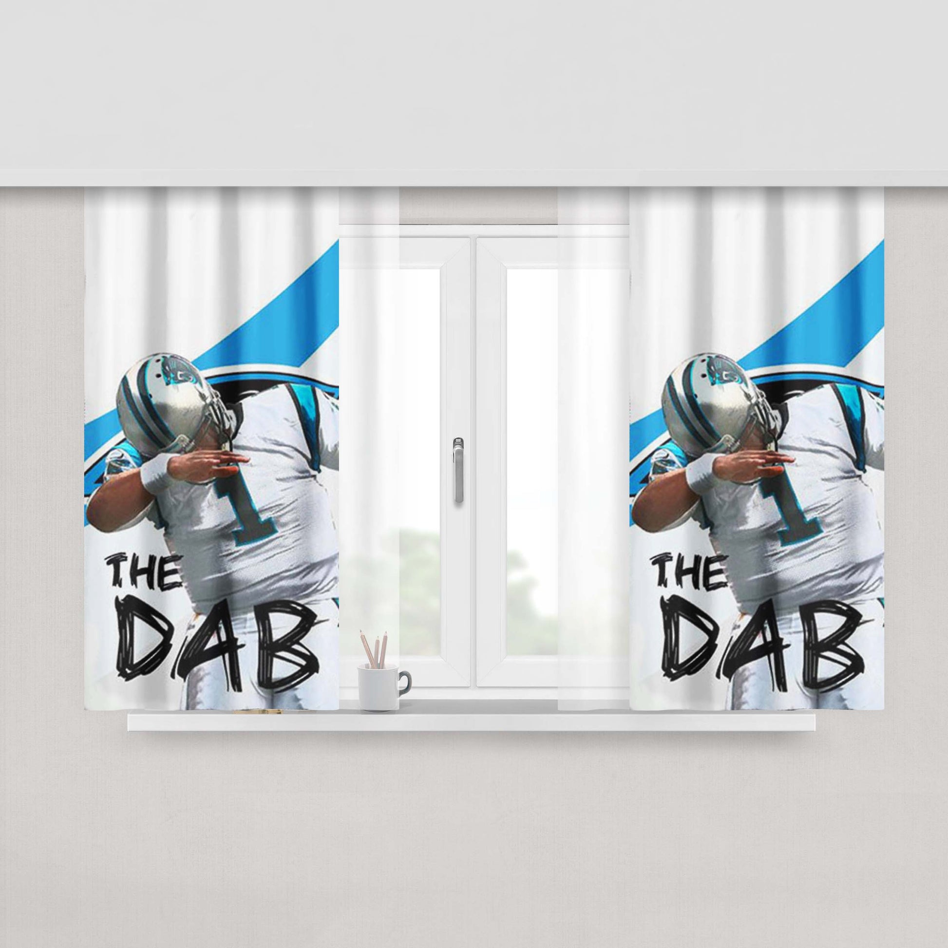 Cam Newton The Dab Peach Skin Window Curtains