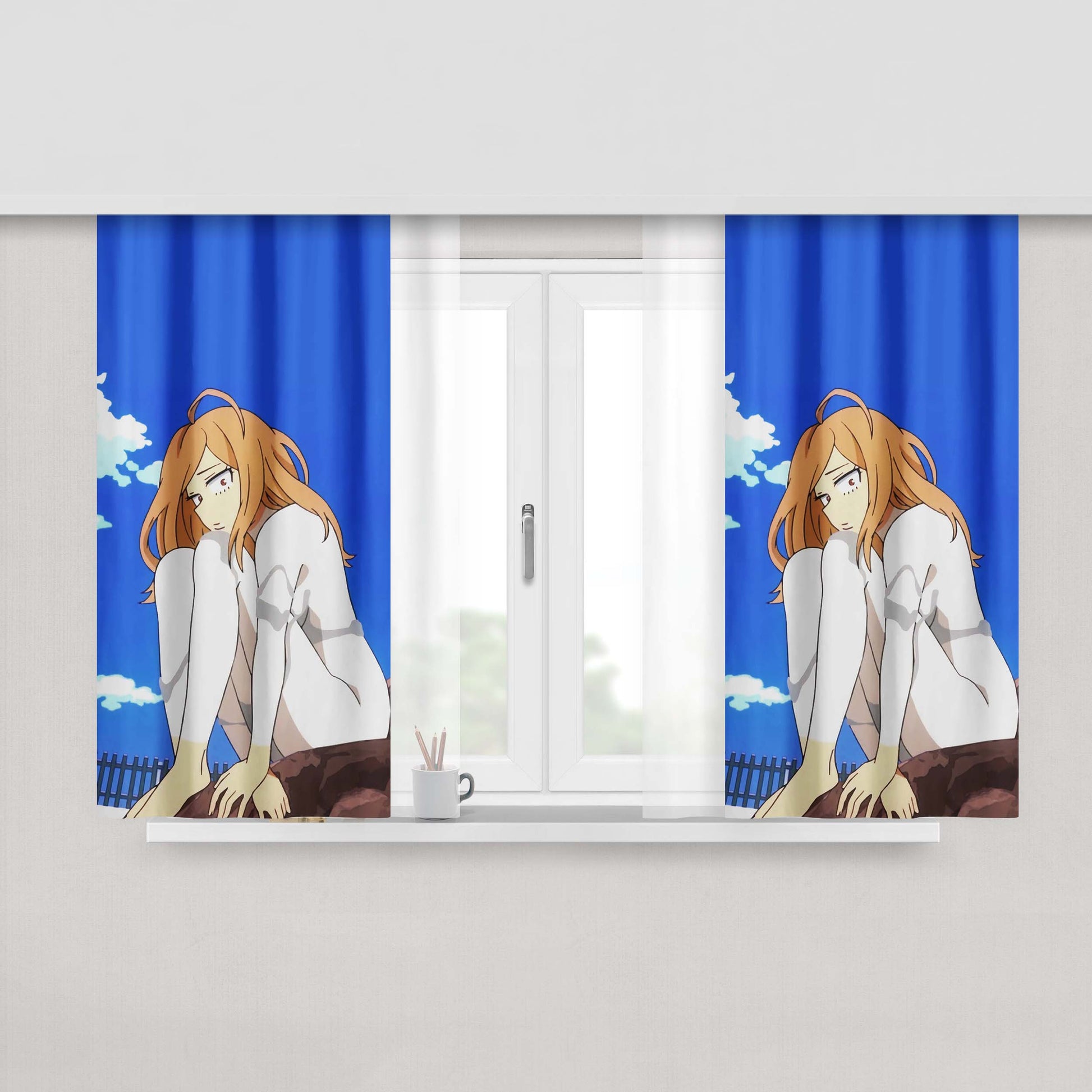 Camie Utsushimi Peach Skin Window Curtains