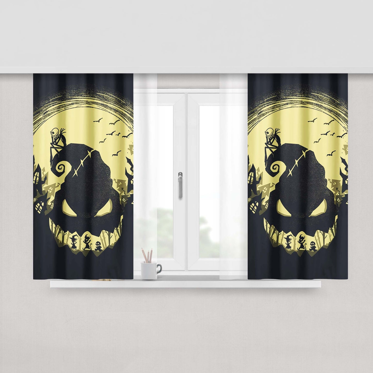 Camiseta Jack Nightmare Peach Skin Window Curtains