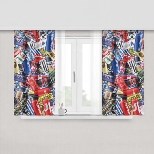 Camo Can Cooler Peach Skin Window Curtains