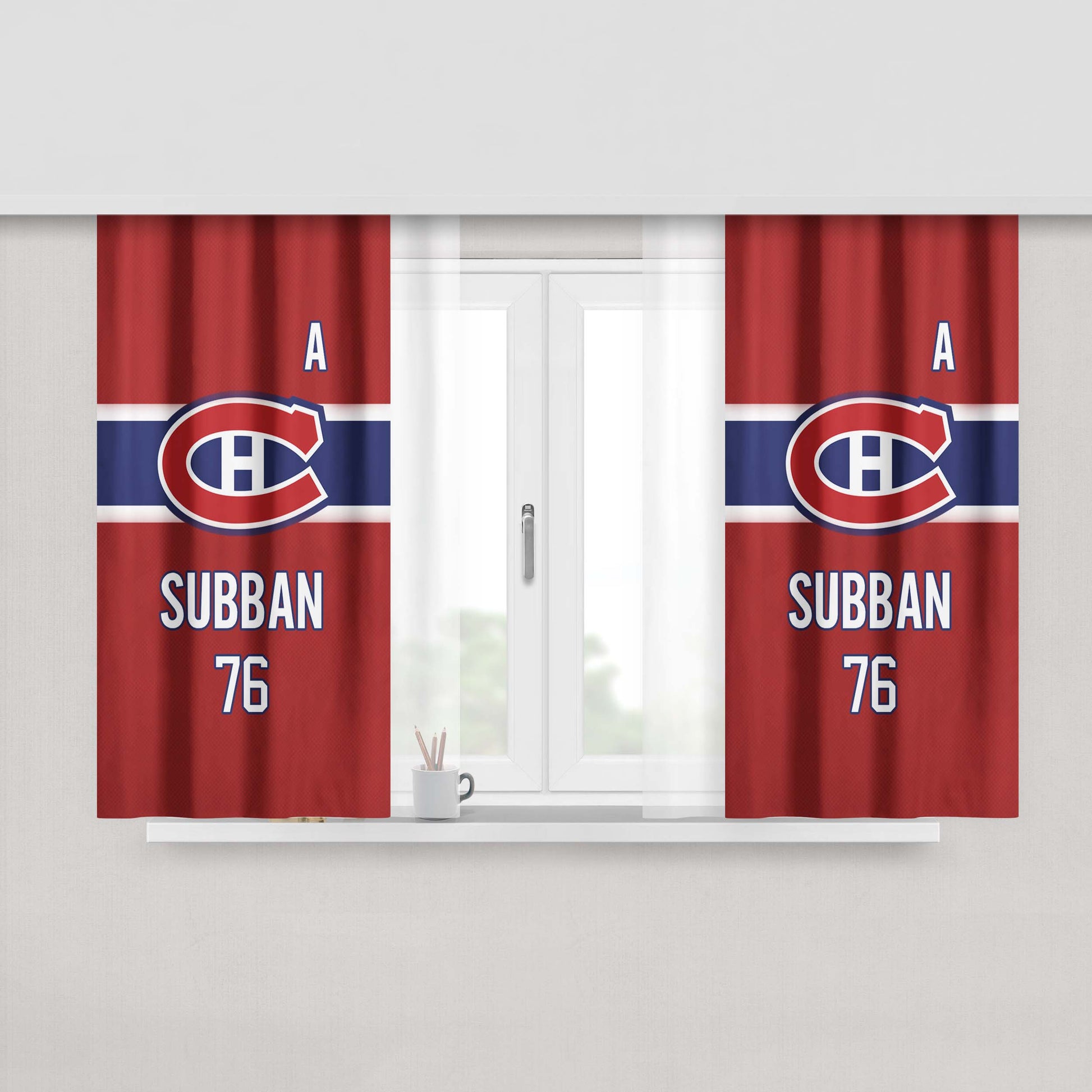 Canadian Junior Hockey League Peach Skin Window Curtains