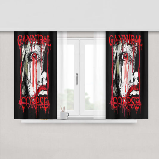 Cannibal Corpse Peach Skin Window Curtains