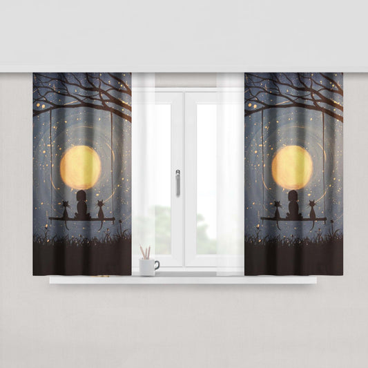 Canvas Painting For Beginners Peach Skin Window Curtains
