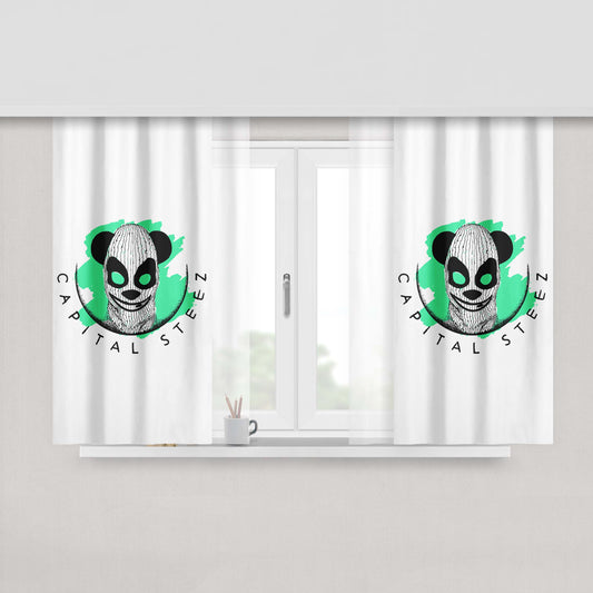 Capital Steez Mask Like A Panda Wallpaper Peach Skin Window Curtains