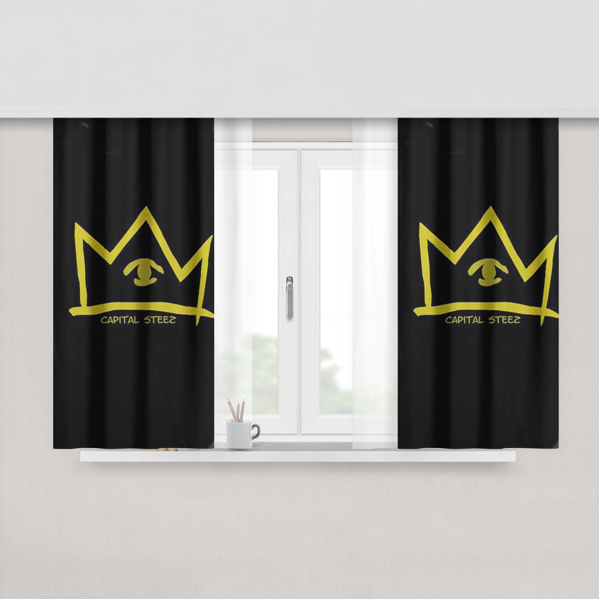 Capital Steez Peach Skin Window Curtains