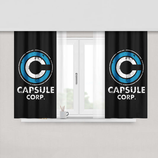 Capsule Corp Peach Skin Window Curtains