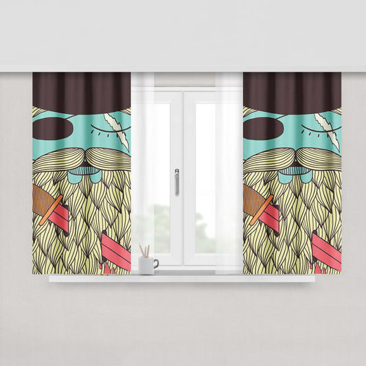 Captain Hope Peach Skin Window Curtains