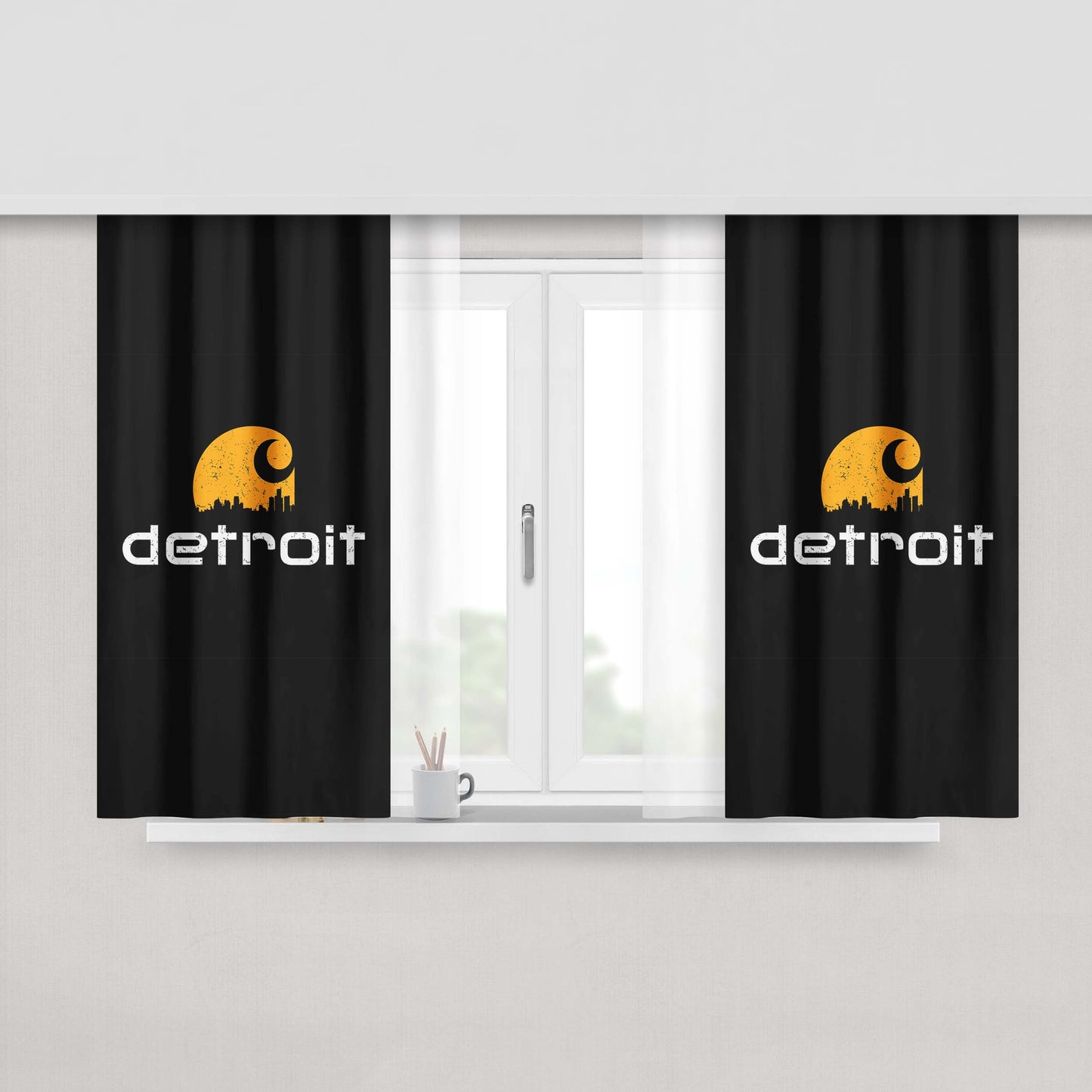 Carhartt Detroit Peach Skin Window Curtains