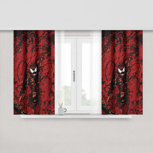 Carnage Final Comic Peach Skin Window Curtains