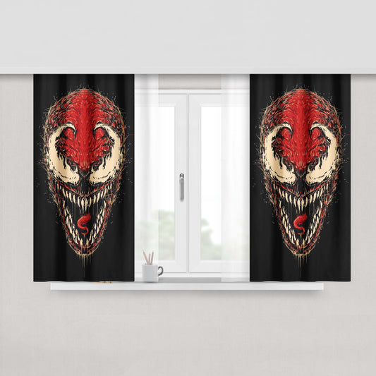 Carnage Peach Skin Window Curtains