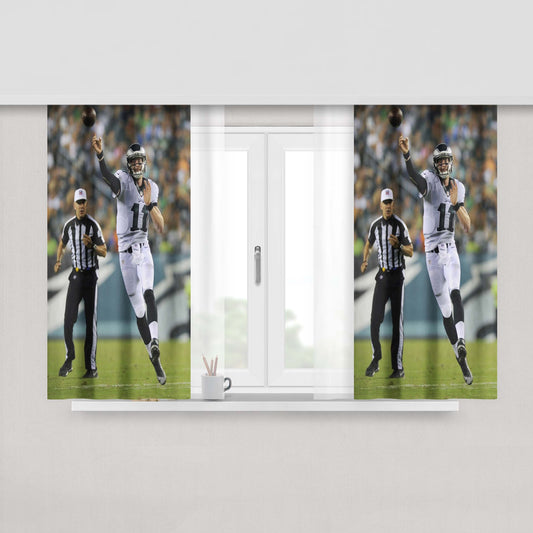 Carson Wentz Eagles Peach Skin Window Curtains