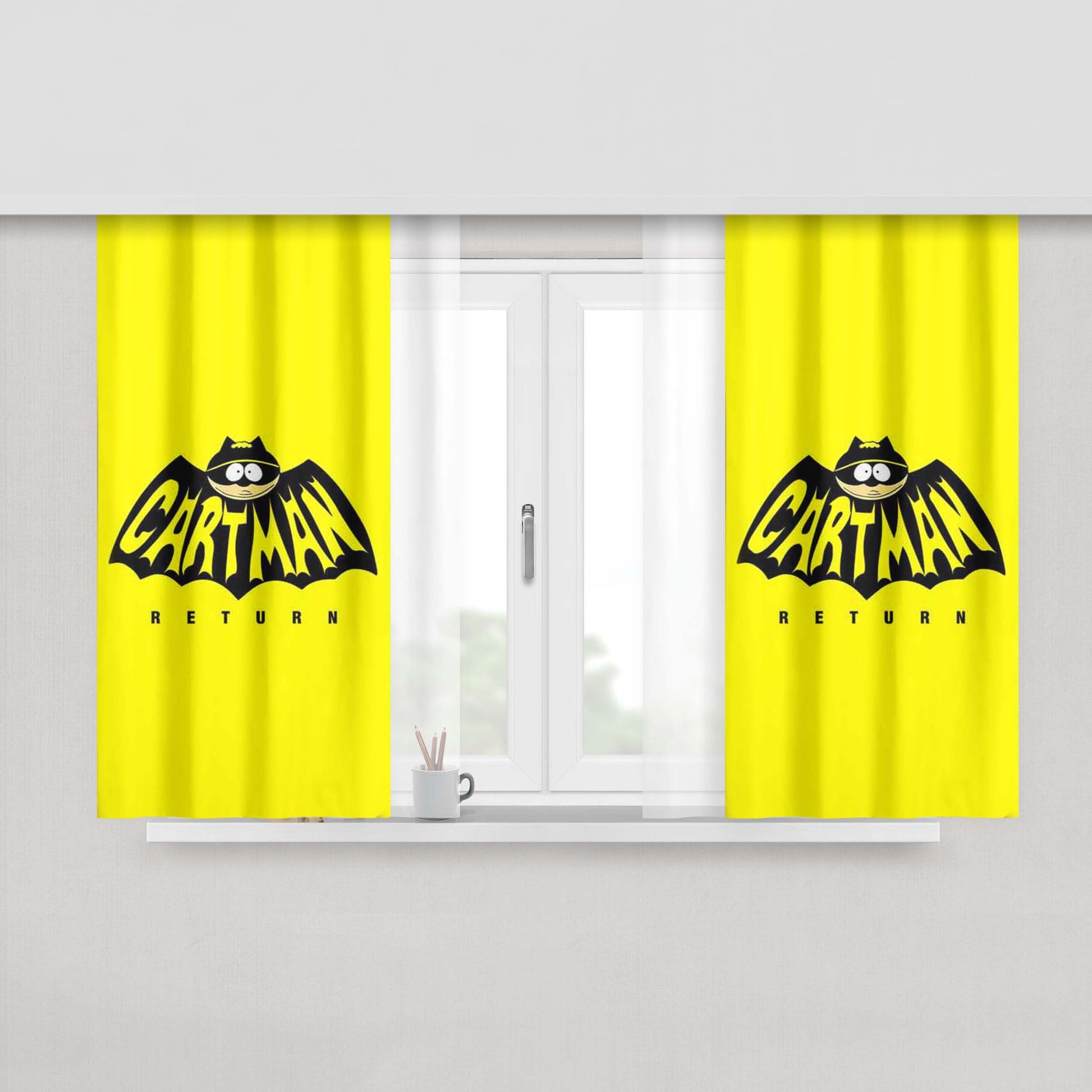 Cartman Peach Skin Window Curtains