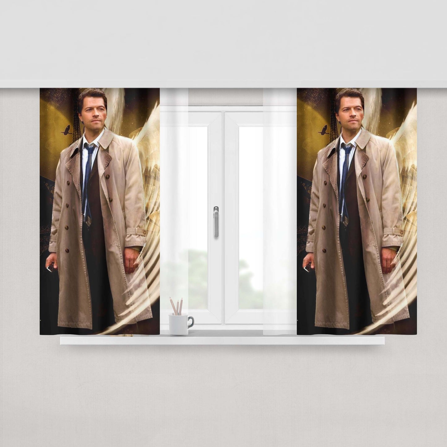 Castiel Peach Skin Window Curtains