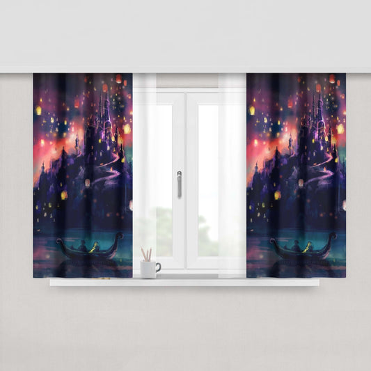 Castle Lampion Peach Skin Window Curtains
