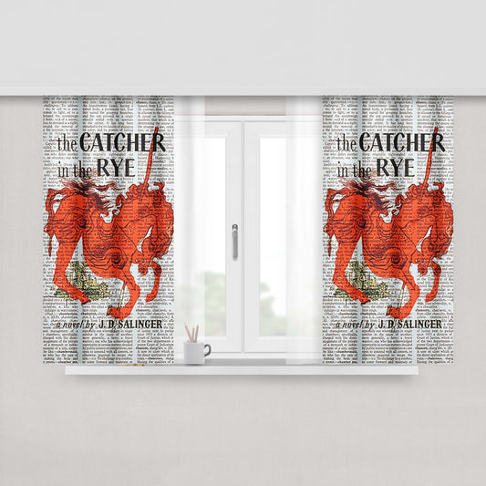 Catcher In The Rye Peach Skin Window Curtains