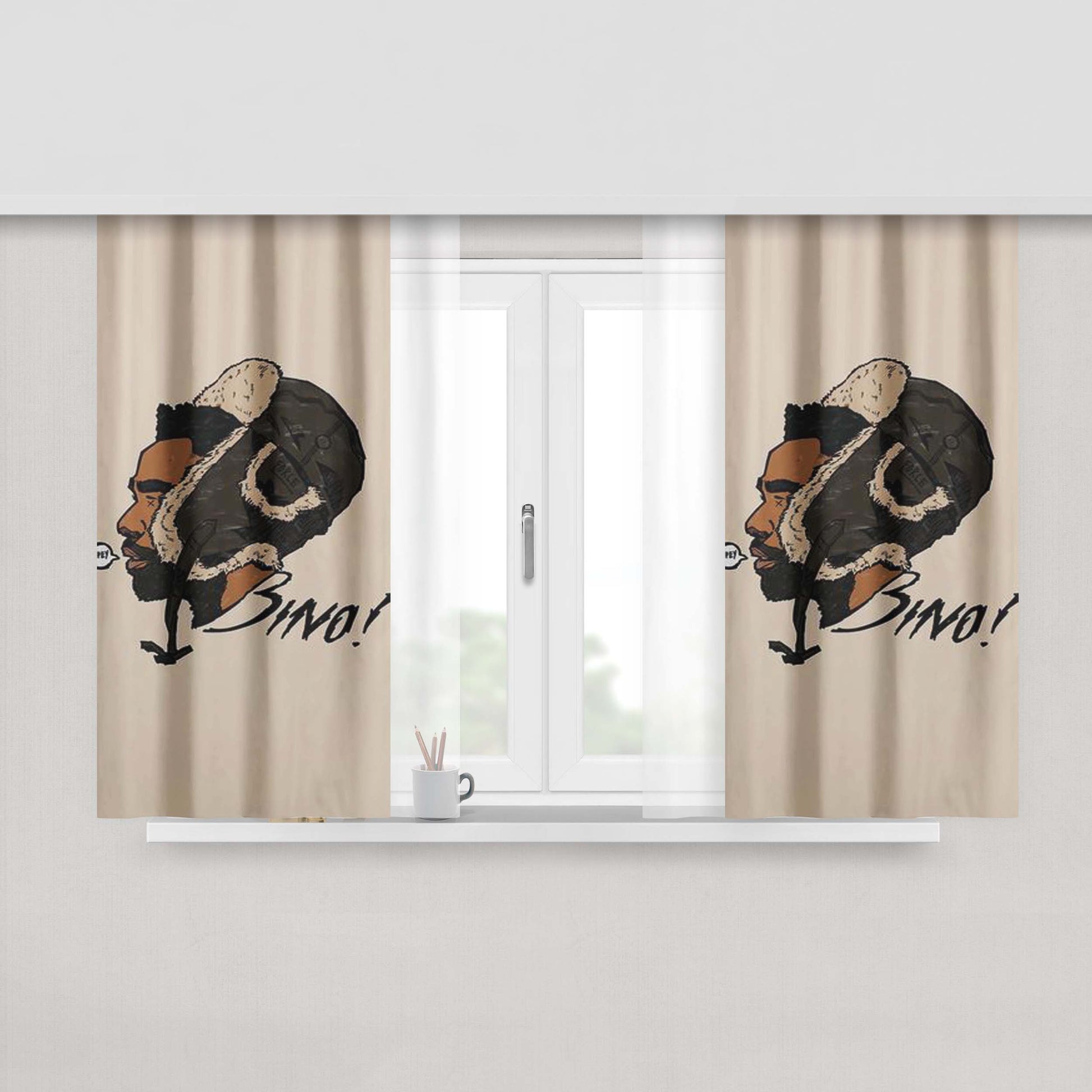 Catcher Peach Skin Window Curtains