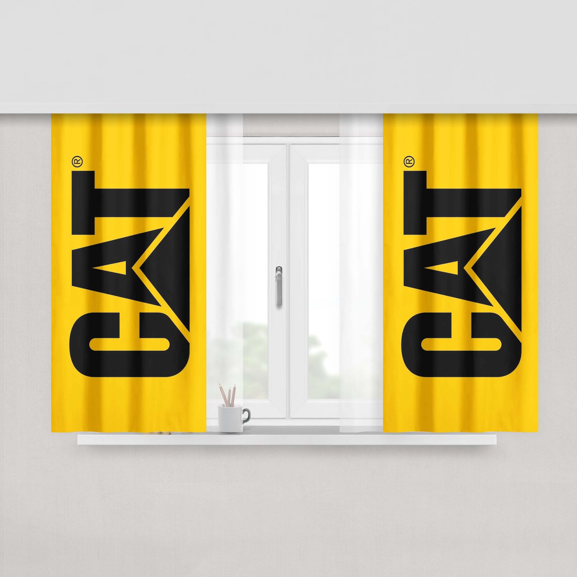 Caterpillar 5 Peach Skin Window Curtains