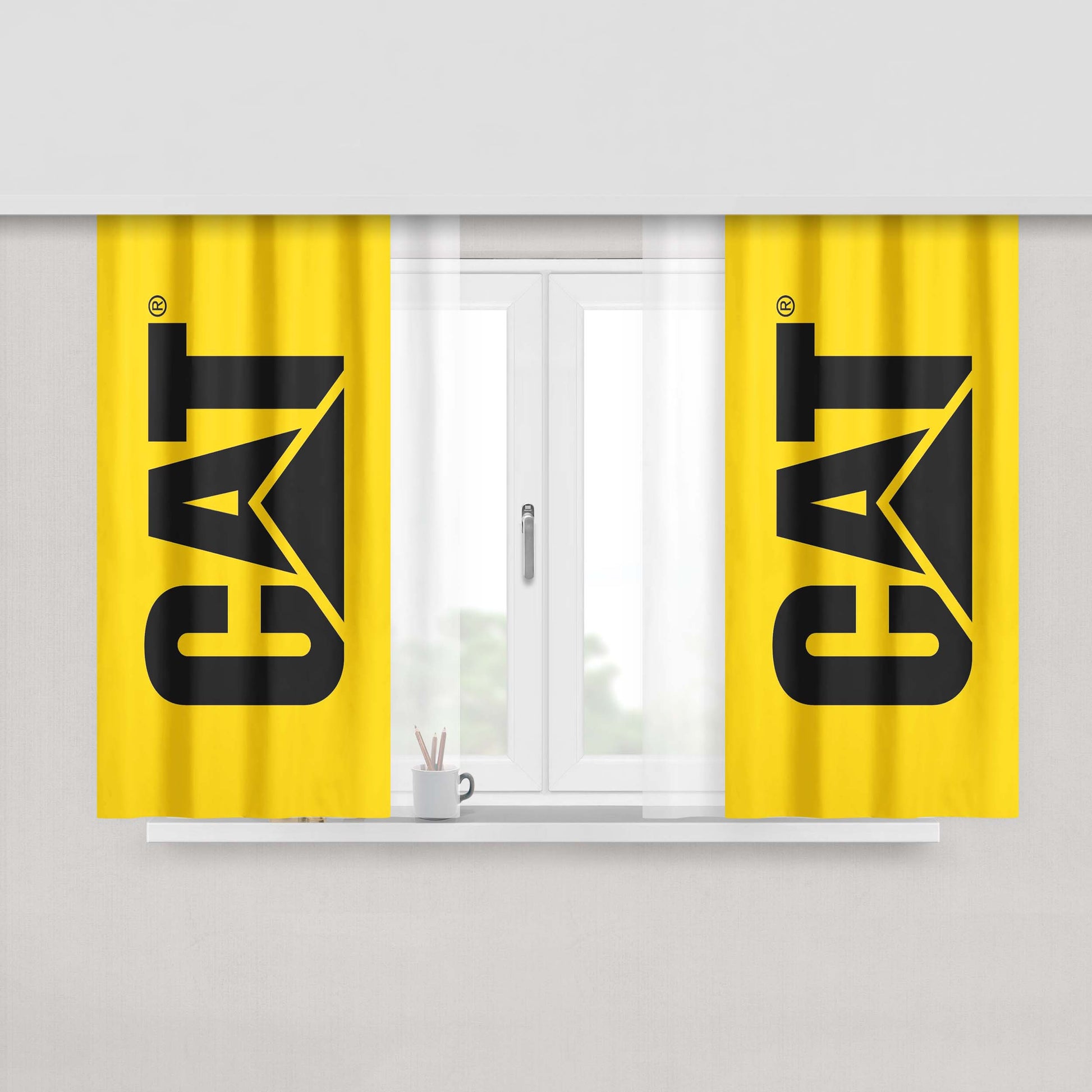 Caterpillar Peach Skin Window Curtains