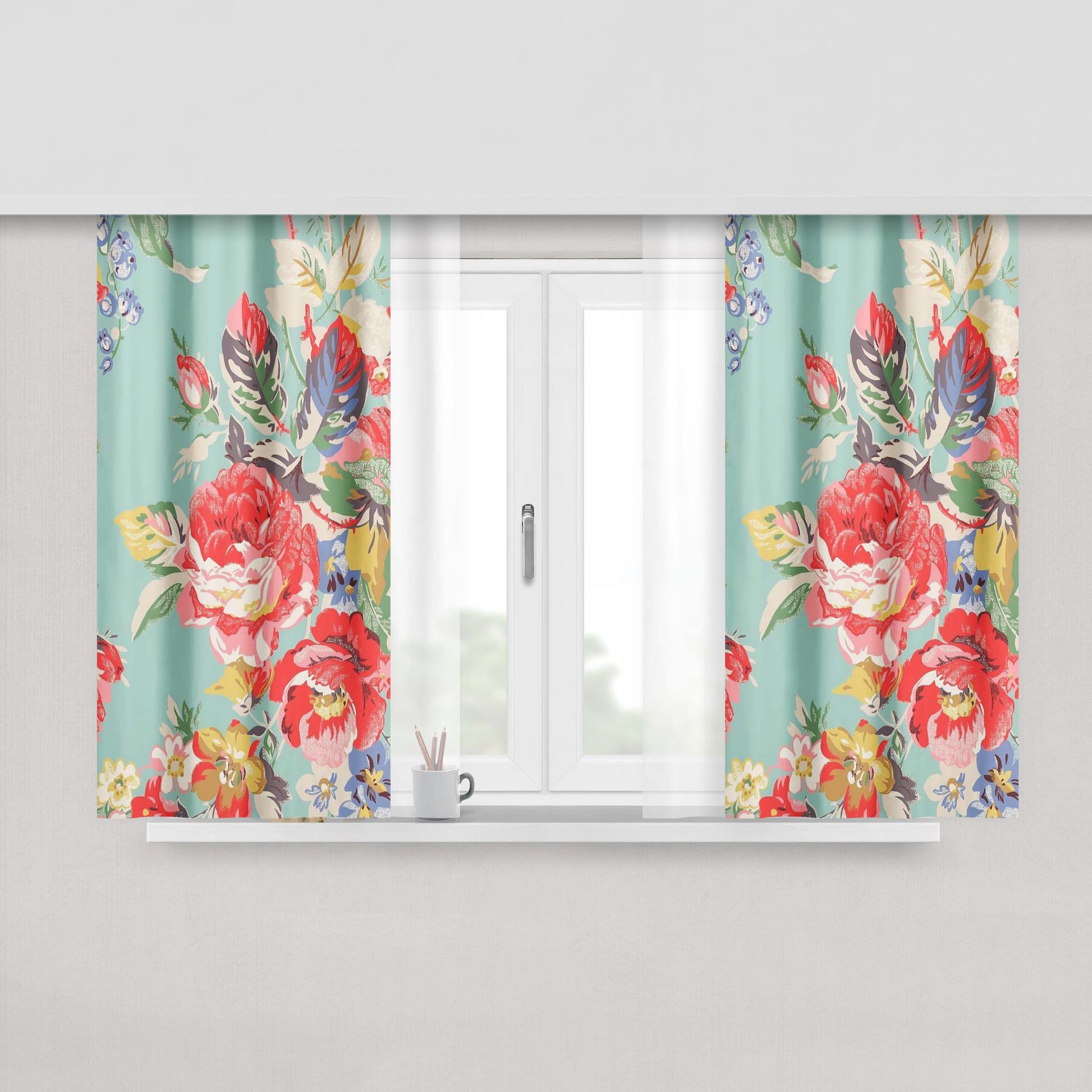 Cath Kidston Peach Skin Window Curtains